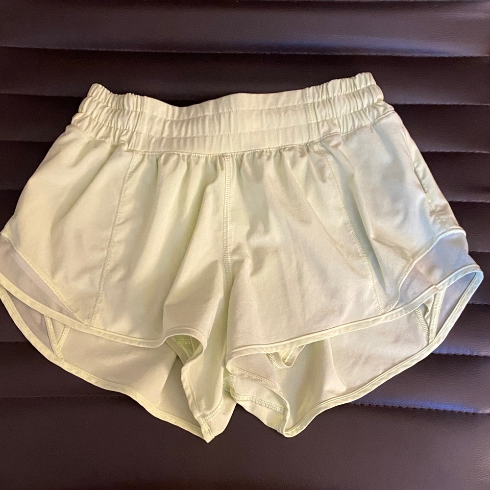 lululemon athletica Light Lime Green Running Shorts